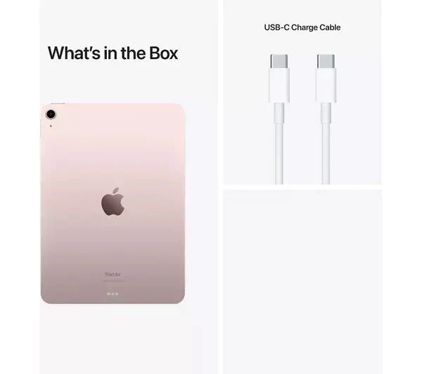 APPLE 10.9" iPad Air 5 Wi-Fi + Cellular (2022) - 256 GB, Pink Pristine Condition - Image 9