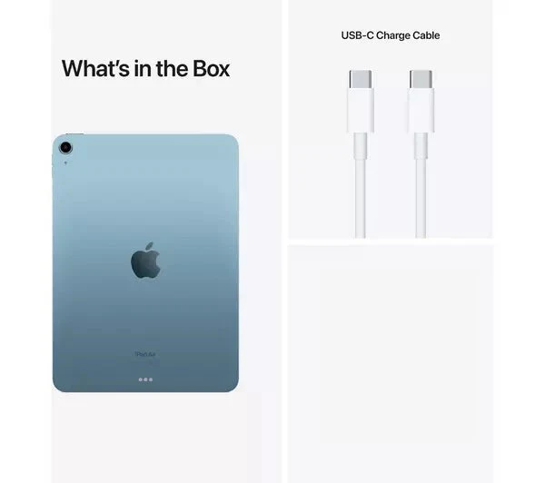 APPLE 10.9" iPad Air 5 Wi-Fi + Cellular (2022) - 64 GB, Blue Pristine Condition - Image 4