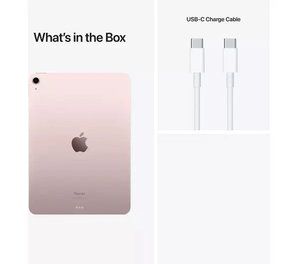 APPLE 10.9" iPad Air 5 Wi-Fi + Cellular (2022) - 64 GB, Pink Pristine Condition - Image 4