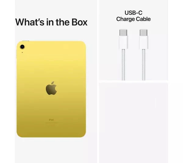 APPLE 10.9" iPad Wi-Fi (2022) - 64 GB, Yellow Good - Image 3