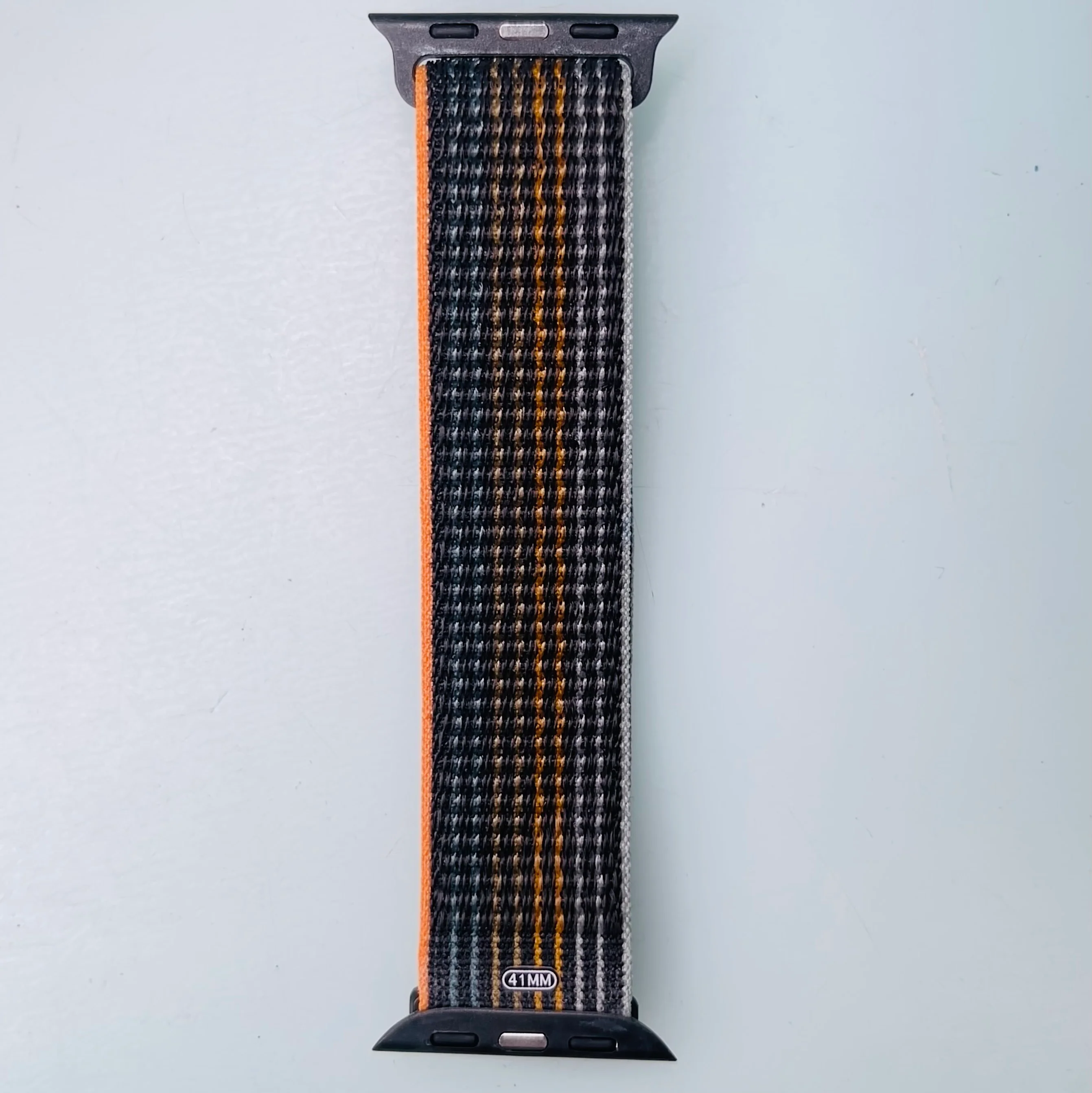 Apple 41mm Orange/Grey Sport Loop Strap for Apple Watch – One Size - Image 2