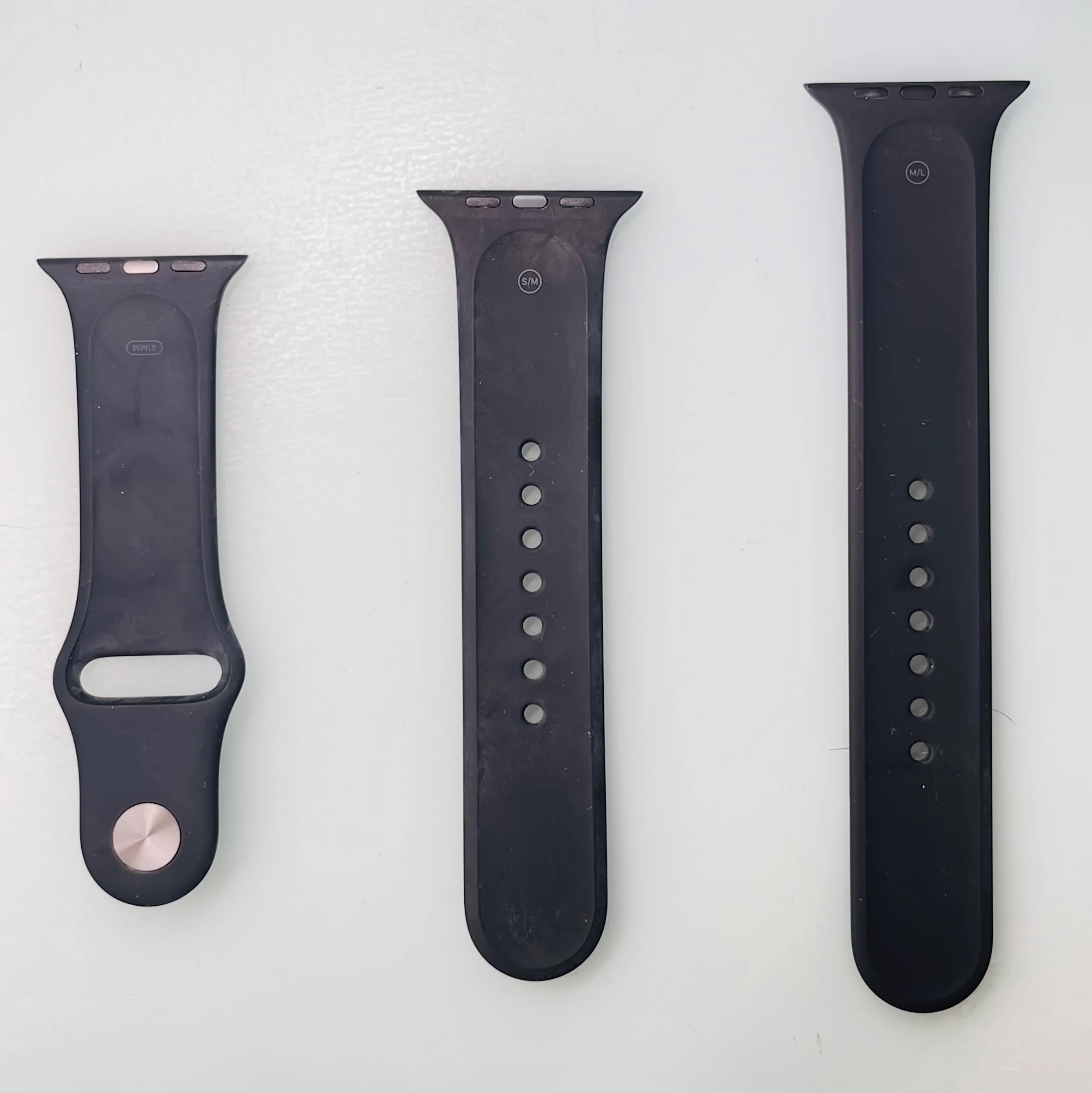 Apple 41mm Sport Band – Black – S/M & M/L Sizes for Apple Watch - Image 2