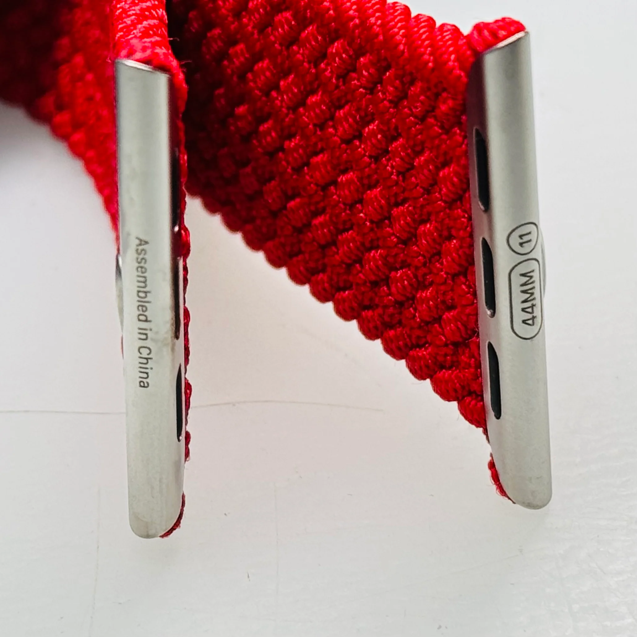 Apple 44mm Braided Solo Loop Watch Band - Red - Size 11 - Image 3
