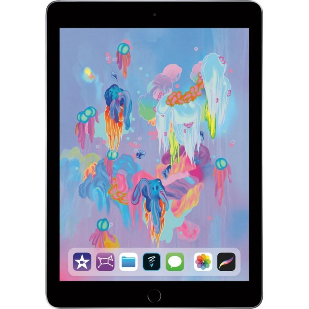 Apple iPad 6th Gen 128GB Wi-Fi + 4G Unlocked Space Grey Good