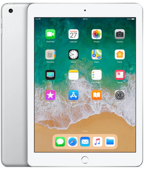 Apple iPad 6th Gen 128GB Wi-Fi Silver Acceptable