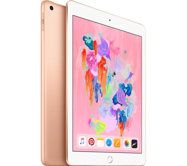 Apple iPad 6th Gen 32GB Wi-Fi + 4G Unlocked Gold Pristine - Image 2