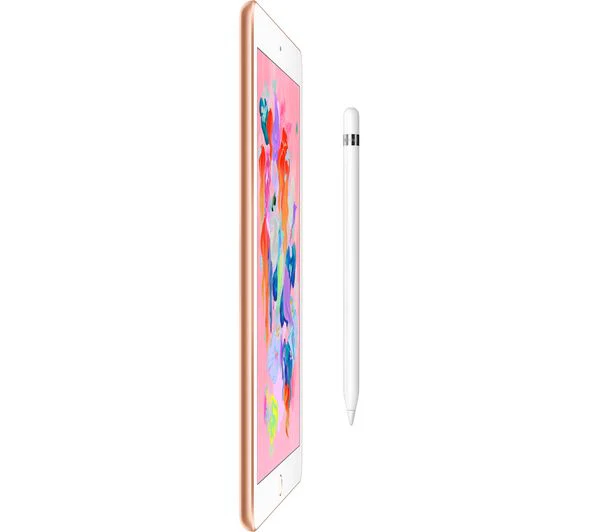 Apple iPad 6th Gen 32GB Wi-Fi + 4G Unlocked Gold Pristine - Image 3