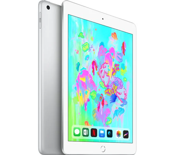 Apple iPad 6th Gen 32GB Wi-Fi Silver Acceptable - Image 2