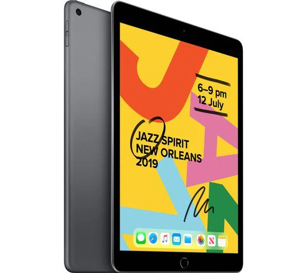 Apple iPad 7th Gen 32GB Wi-Fi + 4G Unlocked Space Grey Very Good