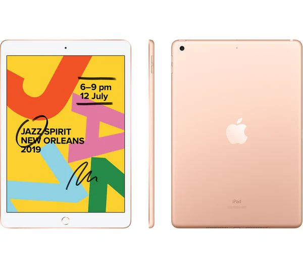Apple iPad 7th Gen 32GB Wi-Fi Gold Very Good - Image 4