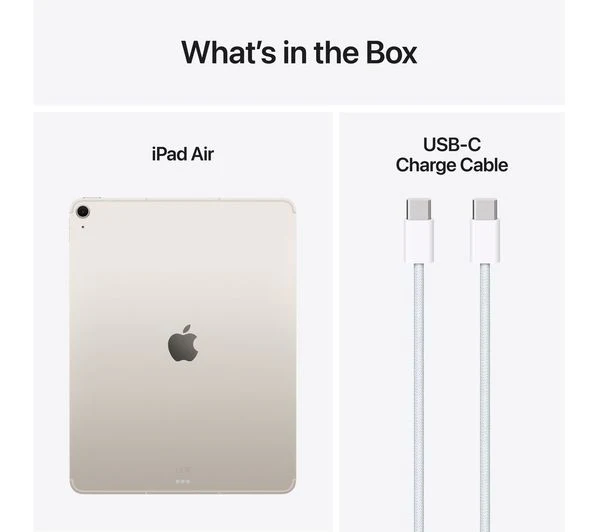 Apple iPad Air 13″ (2025) – M3, 256GB, Wi-Fi, Starlight – Pristine - Image 10