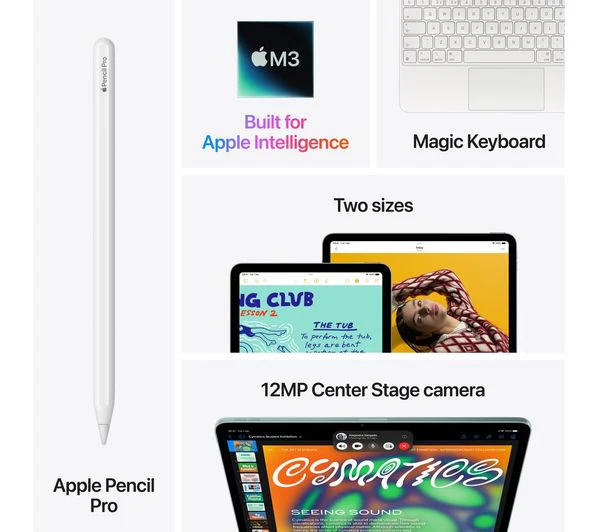 Apple iPad Air 13" M3 2025 Wi-Fi + Cellular 128GB Purple - Pristine - Image 9