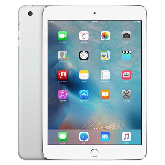 Apple iPad Mini 3-64GB-Wi-Fi + 4G Unlocked-Silver-Pristine