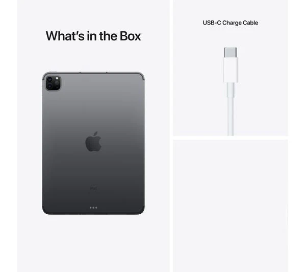 Apple iPad Pro 11" (2021) M1 256GB Space Grey Wi-Fi + Cellular – Acceptable (No Face ID) - Image 4