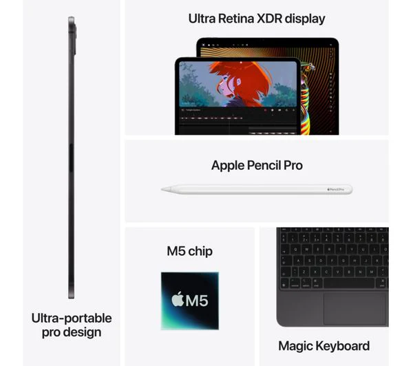 Apple iPad Pro 13-inch M5 2025 256GB Wi-Fi Space Black – Pristine - Image 5