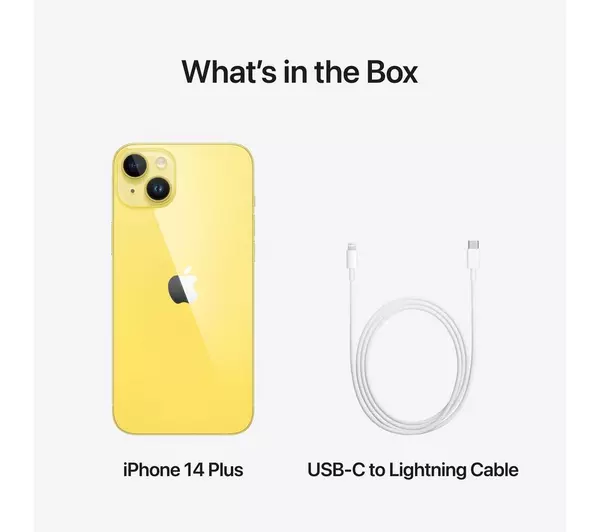 Apple iPhone 14 Plus 128GB Yellow Unlocked Good - Image 4