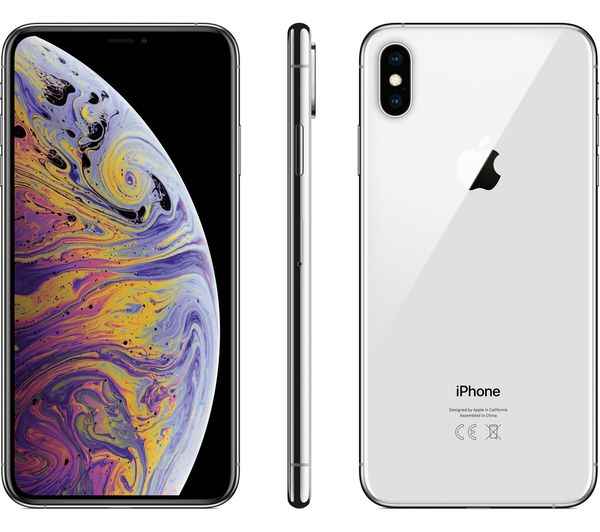 Apple iPhone XS Max-256GB-Silver-Unlocked-Pristine