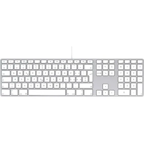Apple keyboard A1243 Wired Keyboard British English - Acceptable