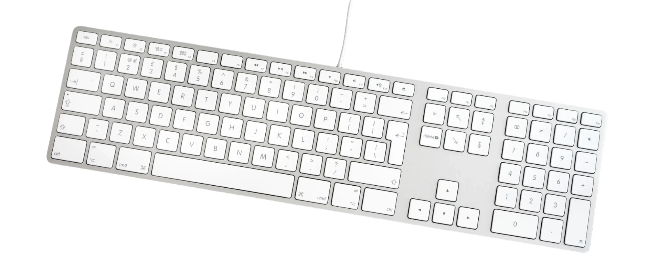 Apple keyboard A1243 Wired Keyboard British English - Acceptable - Image 2