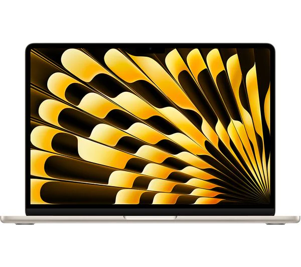 APPLE MacBook Air 13.6" (2024) - M3, 8GB RAM, 256GB SSD, Starlight - Pristine