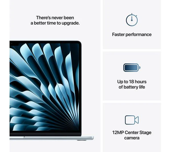 APPLE MacBook Air 15" (2025) - M4, 16GB RAM, 256GB SSD, Sky Blue - Good - Image 4