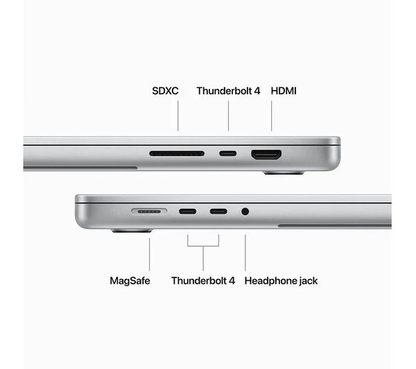 APPLE MacBook Pro 14" (2023) - M3, 8GB RAM, 512GB SSD, Silver - Very Good - Image 4