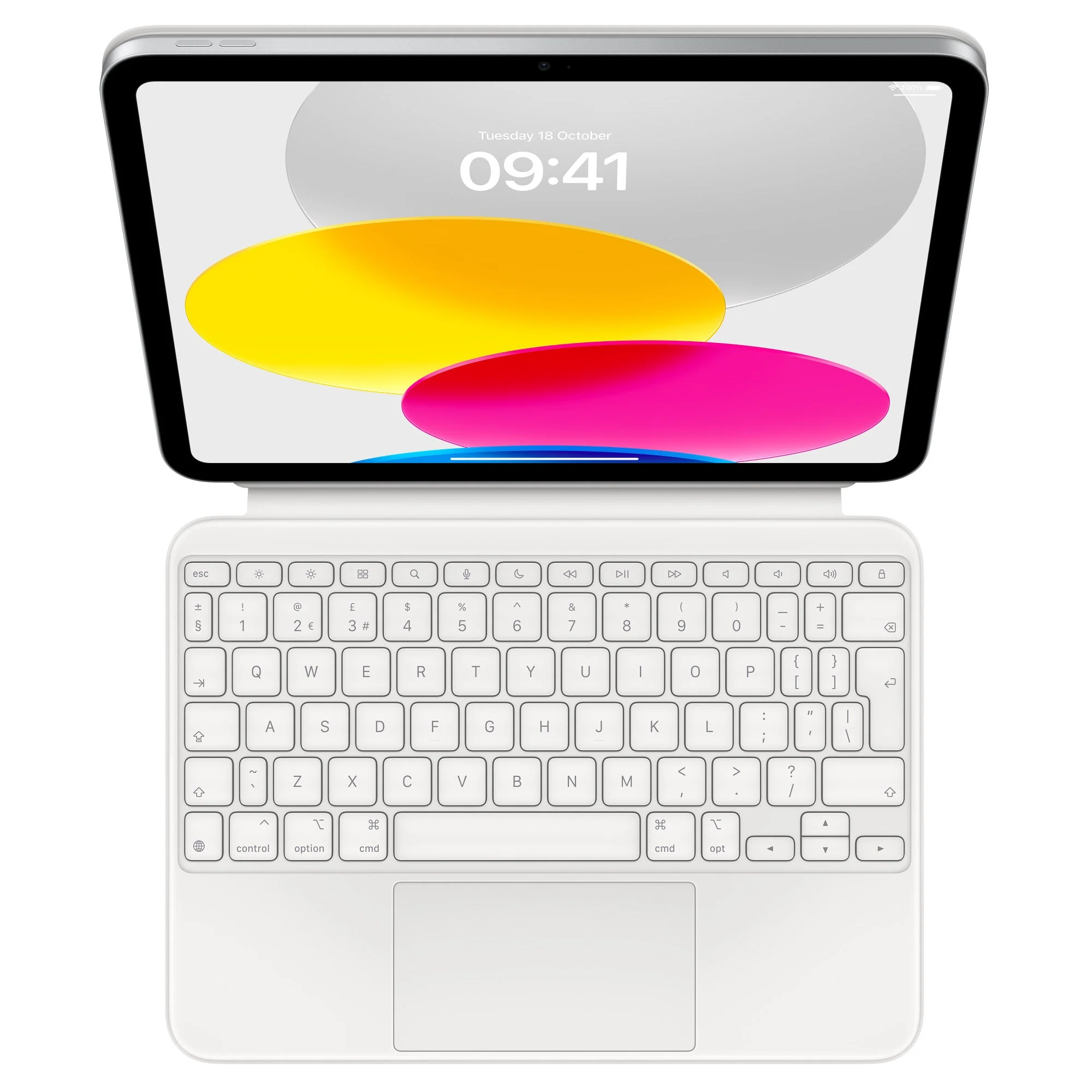 Apple Magic Keyboard Folio – White – iPad A16 / 10th Gen – Very Good