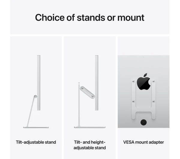 Apple Studio Display 27" 5K Retina Standard Glass Tilt- & Height-Adjustable Stand - Pristine - Image 3