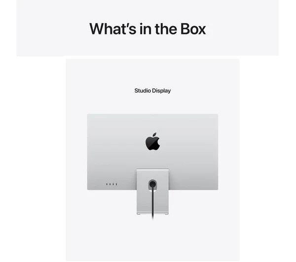 Apple Studio Display 27" 5K Retina Standard Glass Tilt- & Height-Adjustable Stand - Pristine - Image 9