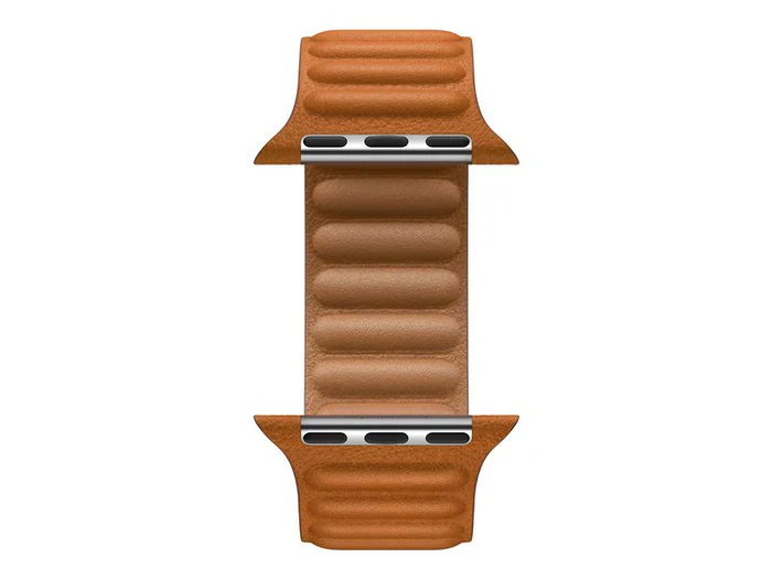 Apple Watch Leather Link Strap Golden Brown 41mm M/L - Image 2