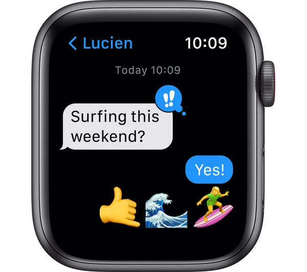 APPLE Watch SE 1 Cellular - Space Grey Aluminium with Midnight Sports Band, 44mm - Good - Image 4