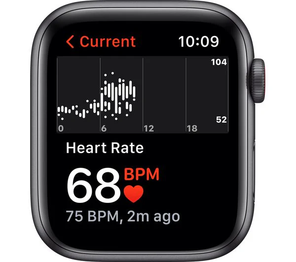 APPLE Watch SE 1 Cellular - Space Grey Aluminium with Midnight Sports Band, 44mm - Good - Image 7