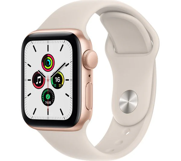 APPLE Watch SE 1 GPS - Gold with Starlight Sports Band, 40mm - Good