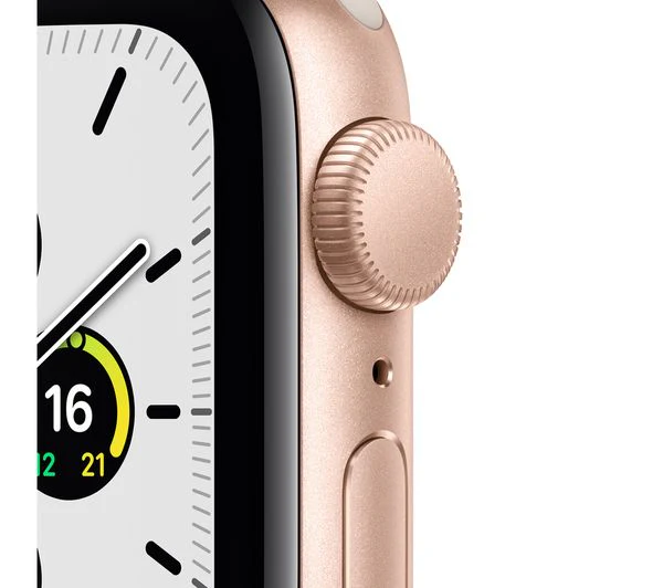APPLE Watch SE 1 GPS - Gold with Starlight Sports Band, 40mm - Good - Image 2