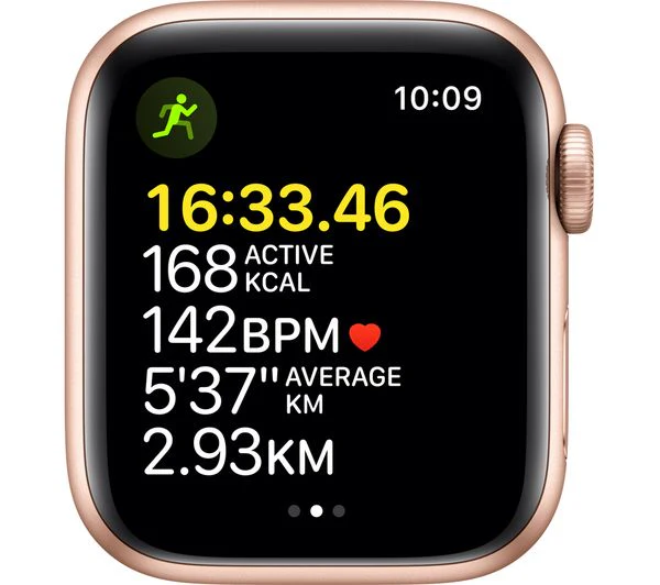 APPLE Watch SE 1 GPS - Gold with Starlight Sports Band, 40mm - Good - Image 3