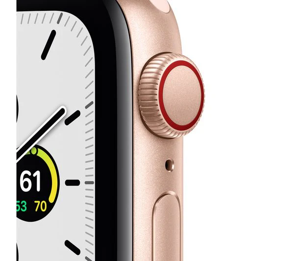 APPLE Watch SE 1st Gen Cellular - Gold Aluminium with Pink Sand Sports Band, 40mm - Pristine - Image 2