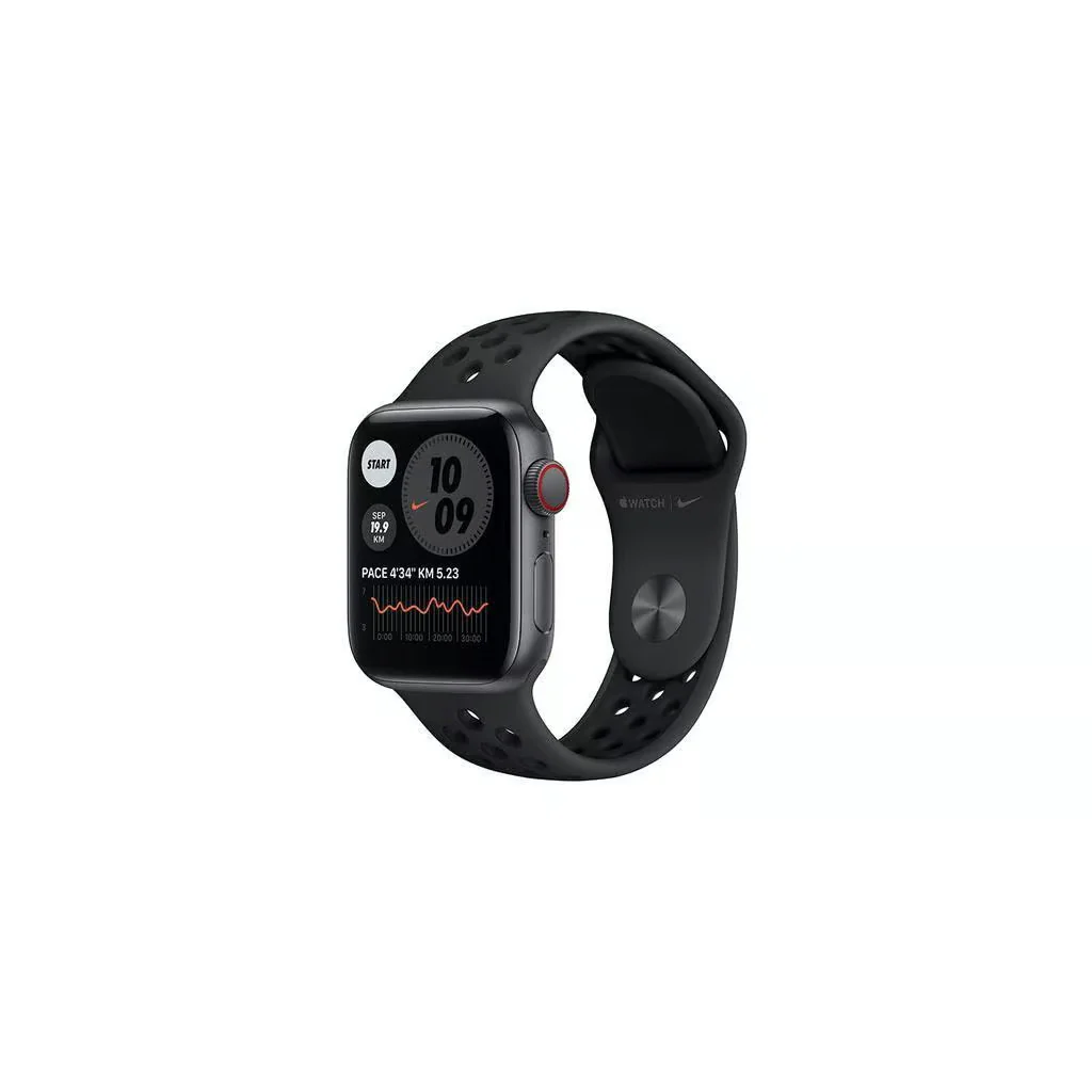Apple Watch SE 1st Gen GPS 44mm Space Gray Aluminium with Nike Sport band Black - Acceptable - Image 3