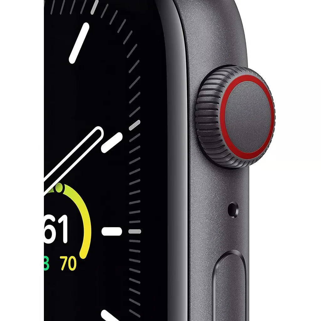 Apple Watch SE 1st Gen GPS 44mm Space Gray Aluminium with Nike Sport band Black - Acceptable - Image 2