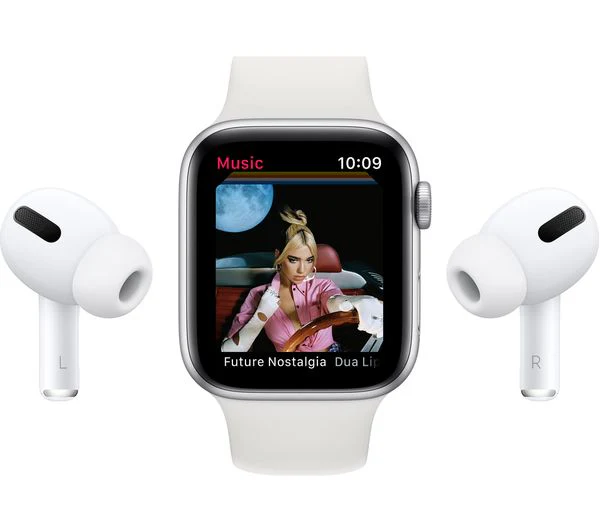 APPLE Watch SE 1st Gen GPS - Silver with Pure Platinum & Black Nike Sports Band, 44mm - Very Good - Image 9