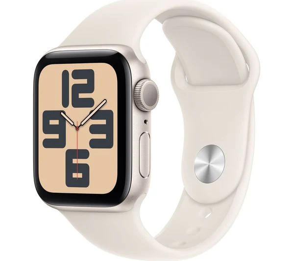 APPLE Watch SE 2 - 40mm Starlight Aluminium Case with Starlight Sport Band, M/L - Pristine