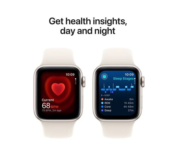APPLE Watch SE 2 - 40mm Starlight Aluminium Case with Starlight Sport Band, M/L - Pristine - Image 4