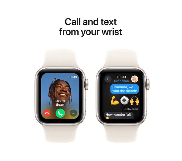 APPLE Watch SE 2 - 40mm Starlight Aluminium Case with Starlight Sport Band, M/L - Pristine - Image 5