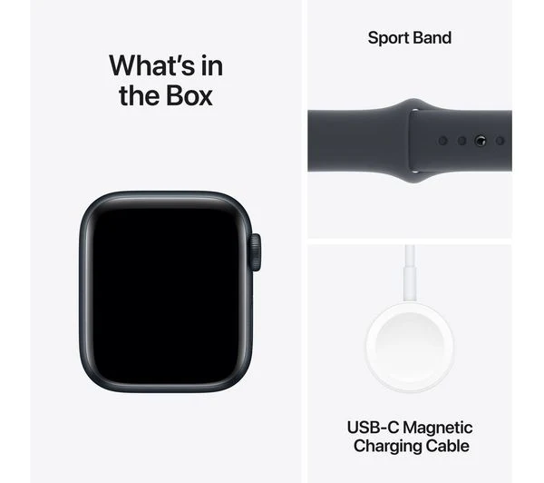 APPLE Watch SE 2 - 40mm Midnight Aluminium Case with Midnight Sports Band, M/L - Acceptable - Image 7