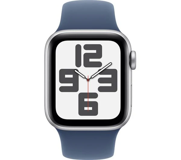 APPLE Watch SE 2 - 40mm Silver Aluminium Case with Denim Sport Band - S/M - Pristine - Image 2