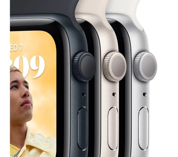 Apple Watch SE 2 GPS, 44mm Midnight Aluminium Case with Midnight Sport Band - Good - Image 6