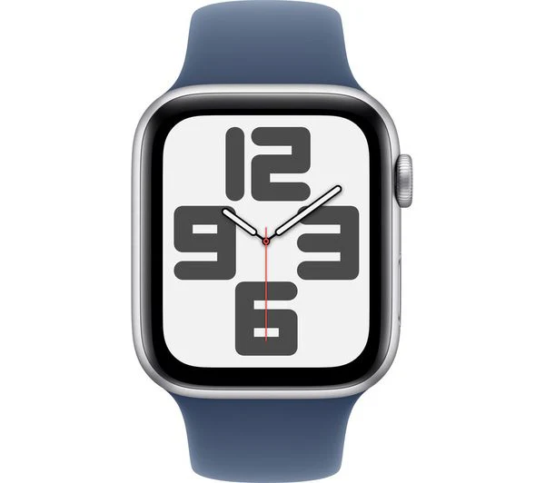 APPLE Watch SE 2 - 44mm Silver Aluminium Case with Denim Sport Band, M/L - Pristine - Image 2