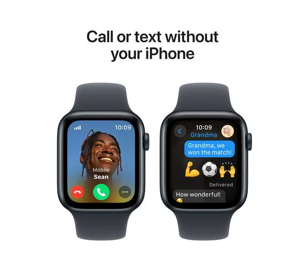 APPLE Watch SE 2 Cellular - 40mm Midnight Aluminium Case with Midnight Sport Band, M/L - Very Good - Image 5