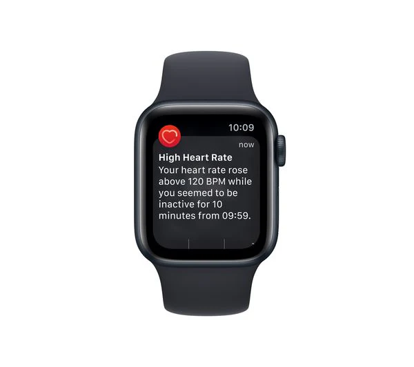 Apple Watch SE 2 GPS, 40mm Midnight Aluminium Case with Midnight Sport Band - Acceptable - Image 5