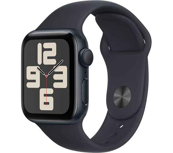 Apple Watch SE 2 GPS, 40mm Midnight Aluminium Case with Midnight Sport Band - M/L - Acceptable