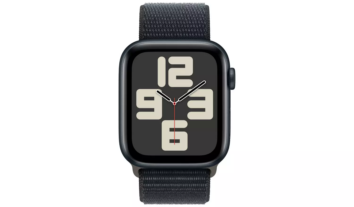 Apple Watch SE 2 GPS, 44mm Midnight Aluminium Case with Midnight Sport Loop - Very Good - Image 2